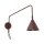 Wandlampe Stahl Braun Schalter E14 T:61cm wohnlich