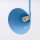 Wandleuchte mit Schalter Stahl Hellblau E14 H:30cm