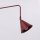 Wandlampe Stahl Burgund Schalter 2-flammig E14 H:30cm