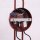 Wandlampe Stahl Burgund Schalter 2-flammig E14 H:30cm