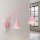 Wandlampe Stahl Rosa Schalter 2-flammig E14 T:80cm