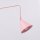 Wandlampe Stahl Rosa Schalter 2-flammig E14 T:80cm