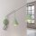 Wandlampe Stahl Salbei Schalter 2-flammig E14 H:30cm