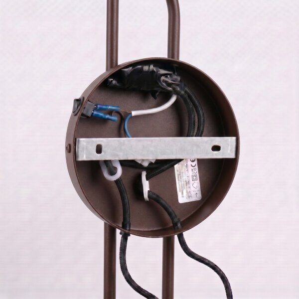 Wandlampe Stahl Braun Schalter 2-flammig E14 H:30cm