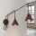 Wandlampe Stahl Braun Schalter 2-flammig E14 H:30cm