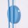 Wandlampe Stahl Hellblau Schalter 2-flammig E14 B:150cm