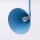 Wandlampe Stahl Hellblau Schalter 2-flammig E14 B:150cm