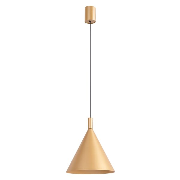 Pendelleuchte Stahl Gold Modern E27 Ø24,5 cm rund