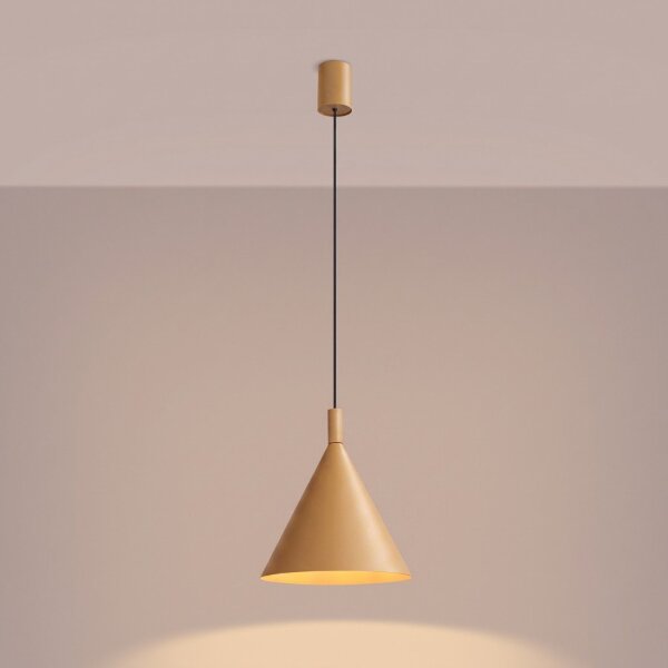 Pendelleuchte Stahl Gold Modern E27 Ø24,5 cm rund