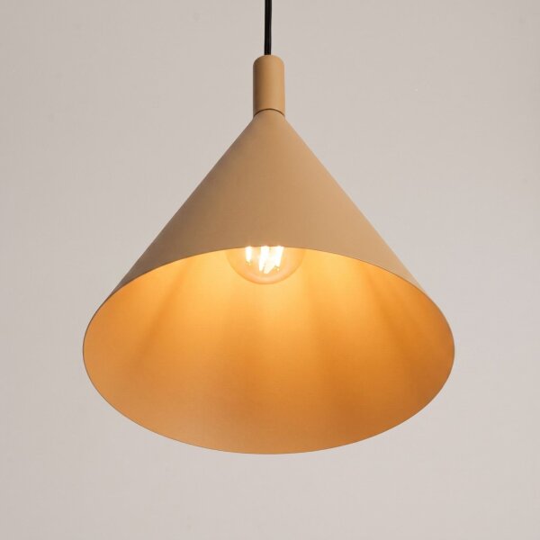 Pendelleuchte Stahl Gold Modern E27 Ø24,5 cm rund