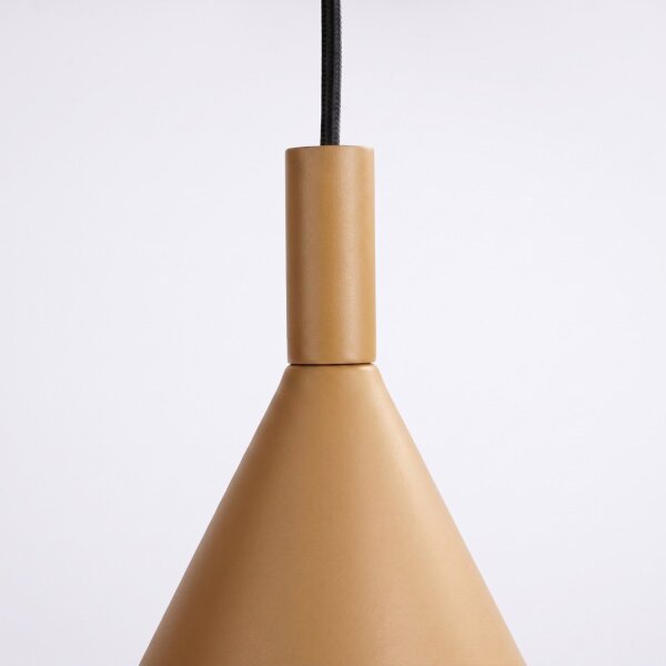 Pendelleuchte Stahl Gold Modern E27 Ø24,5 cm rund