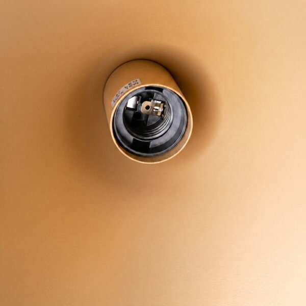 Pendelleuchte Stahl Gold Modern E27 Ø24,5 cm rund