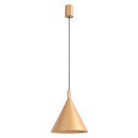 Pendelleuchte Stahl Gold Modern E27 Ø24,5 cm rund