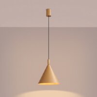 Pendelleuchte Stahl Gold Modern E27 Ø24,5 cm rund