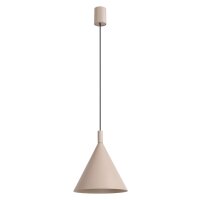 Pendelleuchte Stahl Taupe Modern E27 Ø24,5 cm rund