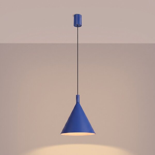Pendelleuchte Stahl Ultramarin E27 Ø24,5 cm rund Modern