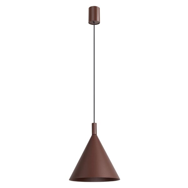 Pendelleuchte Stahl Braun Modern E27 Ø24,5 cm rund