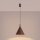 Pendelleuchte Stahl Braun Modern E27 Ø24,5 cm rund