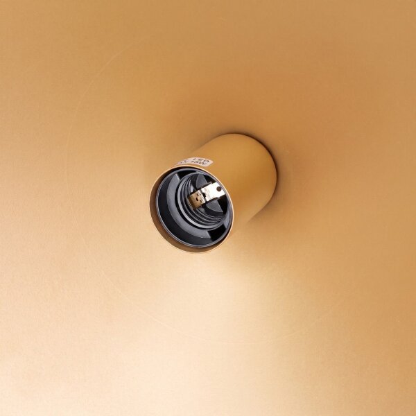 Pendelleuchte Stahl Gold Modern E27 Ø40 cm rund