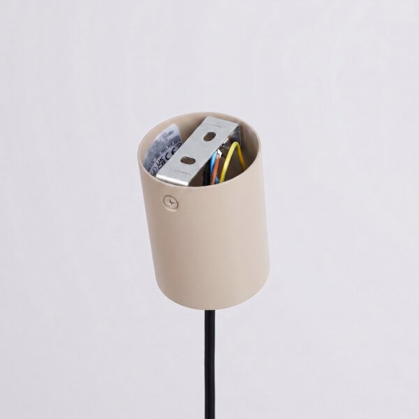 Pendelleuchte Stahl Taupe E27 Ø40 cm wohnlich rund