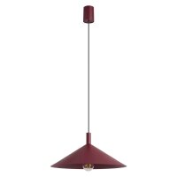 Pendelleuchte Stahl Burgund Modern E27 Ø40 cm rund