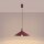 Pendelleuchte Stahl Burgund Modern E27 Ø40 cm rund