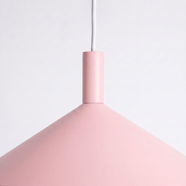 Pendelleuchte Stahl Rosa Modern E27 Ø40 cm rund
