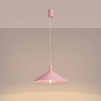 Pendelleuchte Stahl Rosa Modern E27 Ø40 cm rund