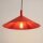 Hängelampe Stahl Rot Modern E27 Ø40cm wohnlich rund
