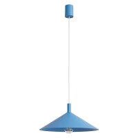 Hängelampe Stahl Hellblau E27 Ø40 cm wohnlich...