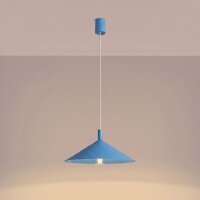 Hängelampe Stahl Hellblau E27 Ø40 cm wohnlich...
