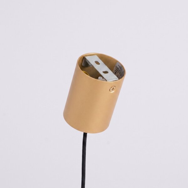 Pendelleuchte Stahl Gold 4-flammig E14 L:122 cm