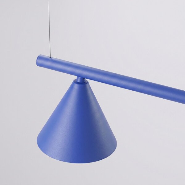 Hängelampe Stahl Ultramarin 4-flammig E14 L:122 cm