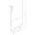 Pendelleuchte Modern Stahl Rosa 4-flammig E14 L:122 cm