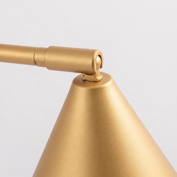 Tischlampe schwenkbar drehbar Stahl Gold E14 H:35cm
