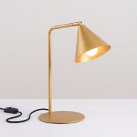 Tischlampe schwenkbar drehbar Stahl Gold E14 H:35cm