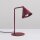Tischlampe schwenkbar drehbar Stahl Burgund E14 H:35cm