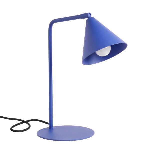 Tischlampe schwenkbar drehbar Stahl Ultramarin E14 35cm