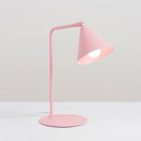 Tischlampe schwenkbar drehbar Stahl Rosa E14 H:35cm