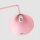 Tischlampe schwenkbar drehbar Stahl Rosa E14 H:35cm