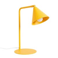 Tischlampe schwenkbar drehbar Stahl Gelb E14 H:35cm