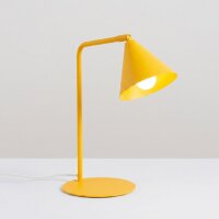 Tischlampe schwenkbar drehbar Stahl Gelb E14 H:35cm