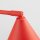 Tischlampe schwenkbar drehbar Stahl Rot E14 H:35cm