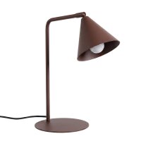 Tischlampe schwenkbar drehbar Stahl Braun E14 H:35cm