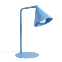 Tischlampe schwenkbar drehbar Stahl Hellblau E14 H:35cm