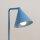 Tischlampe schwenkbar drehbar Stahl Hellblau E14 H:35cm