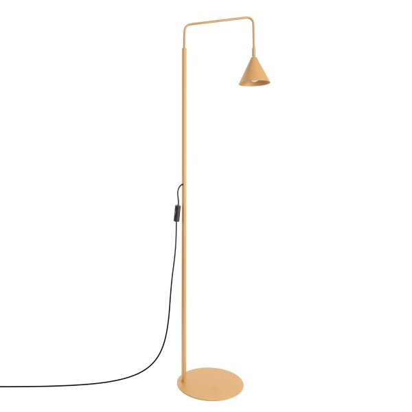 Stehlampe schwenkbar drehbar Stahl Gold E14 H:165cm