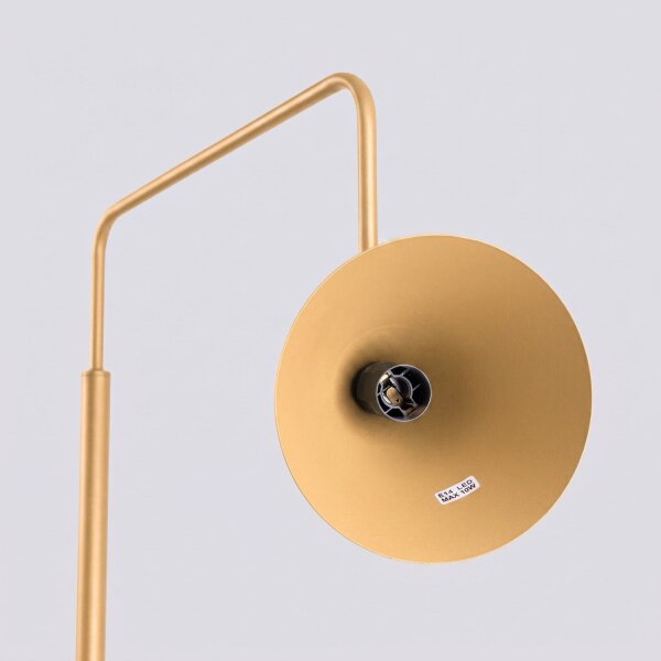 Stehlampe schwenkbar drehbar Stahl Gold E14 H:165cm