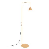 Stehlampe schwenkbar drehbar Stahl Gold E14 H:165cm