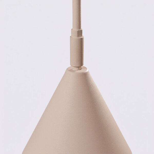Stehlampe schwenkbar drehbar Stahl Taupe E14 H:165cm